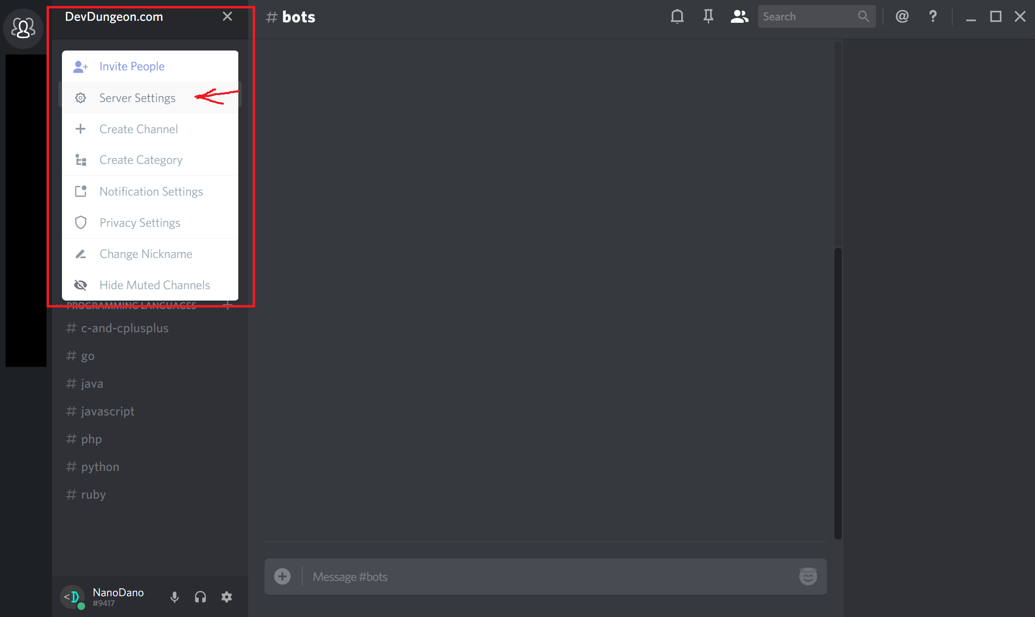 bitcoin price bot discord