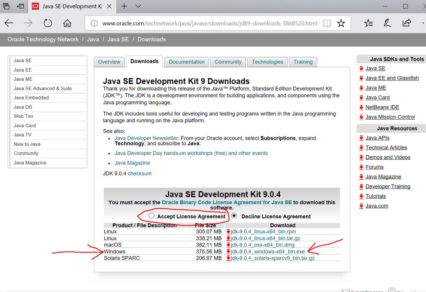 install java jdk